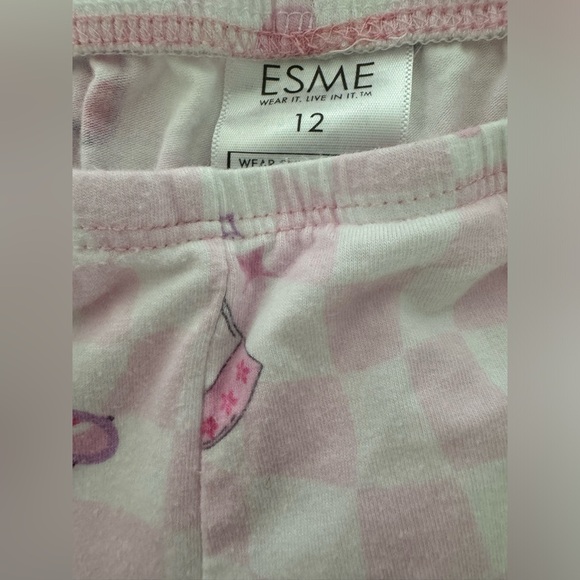 Esme size 12 pajama tee and capri in roller skate print. Run slim - Picture 8 of 8